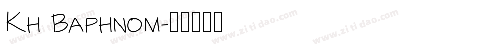 Kh Baphnom字体转换
